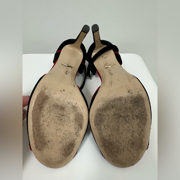 Diane Von Furstenberg suede heels ❤️🖤 - Picture 4 of 7